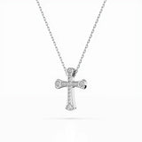 Delicate Diamond Necklace Round 0.06ct by Qutahia Jewellery