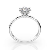 Solitaire Diamond Ring Round 0.7ct by Qutahia Jewellery