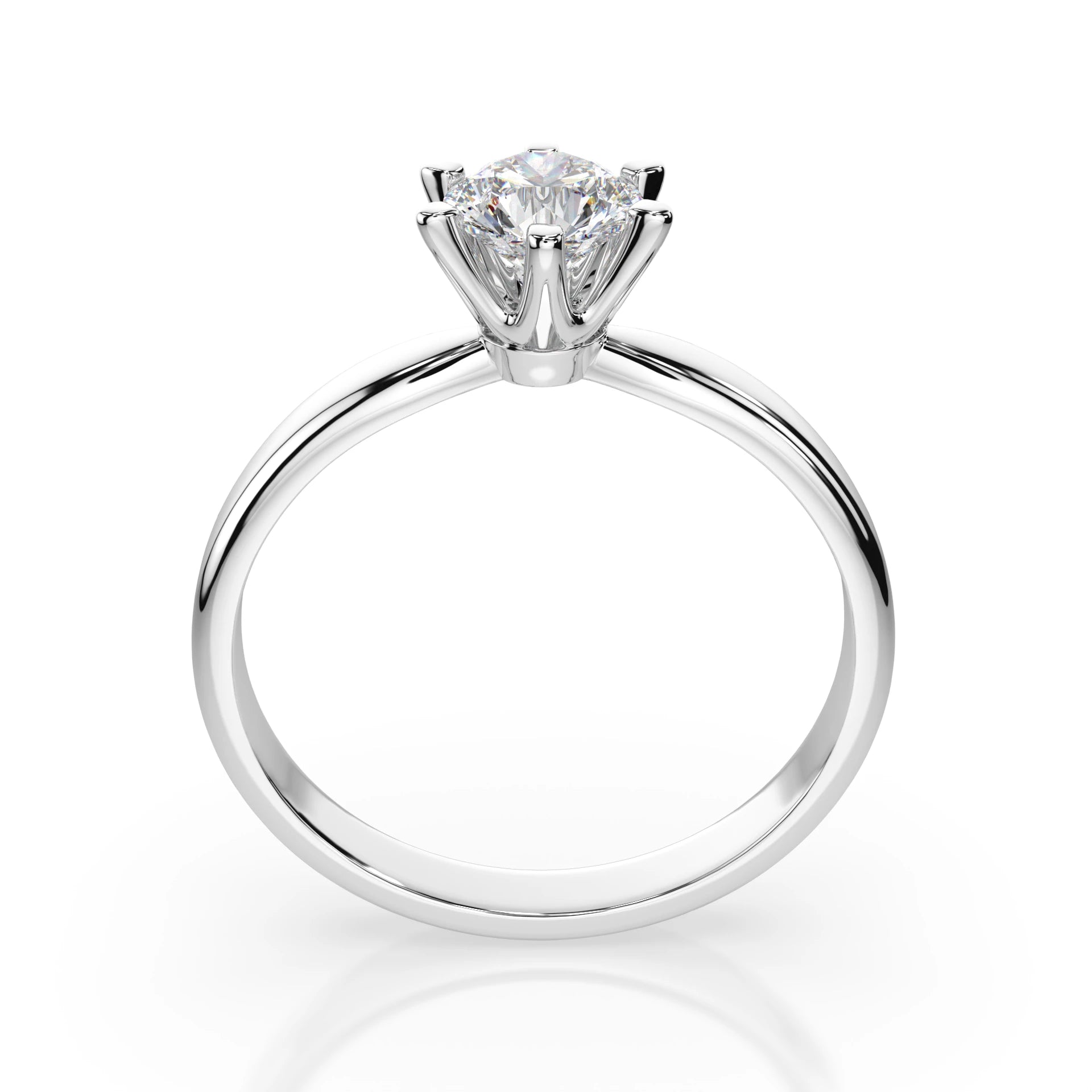Solitaire Ring (Round), 0.7 ct — 101-10040(5.7)