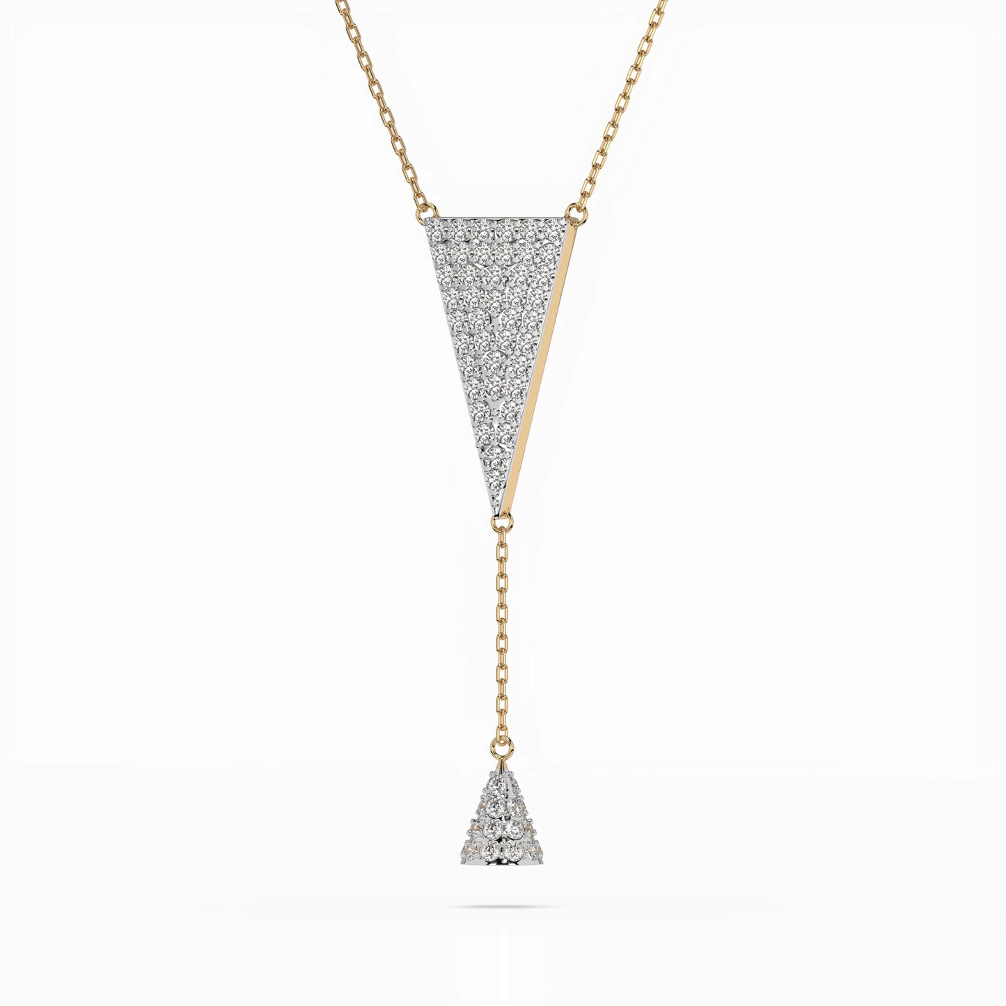 Minimalism Necklace (Round), 0.41 ct — 104-10018/2