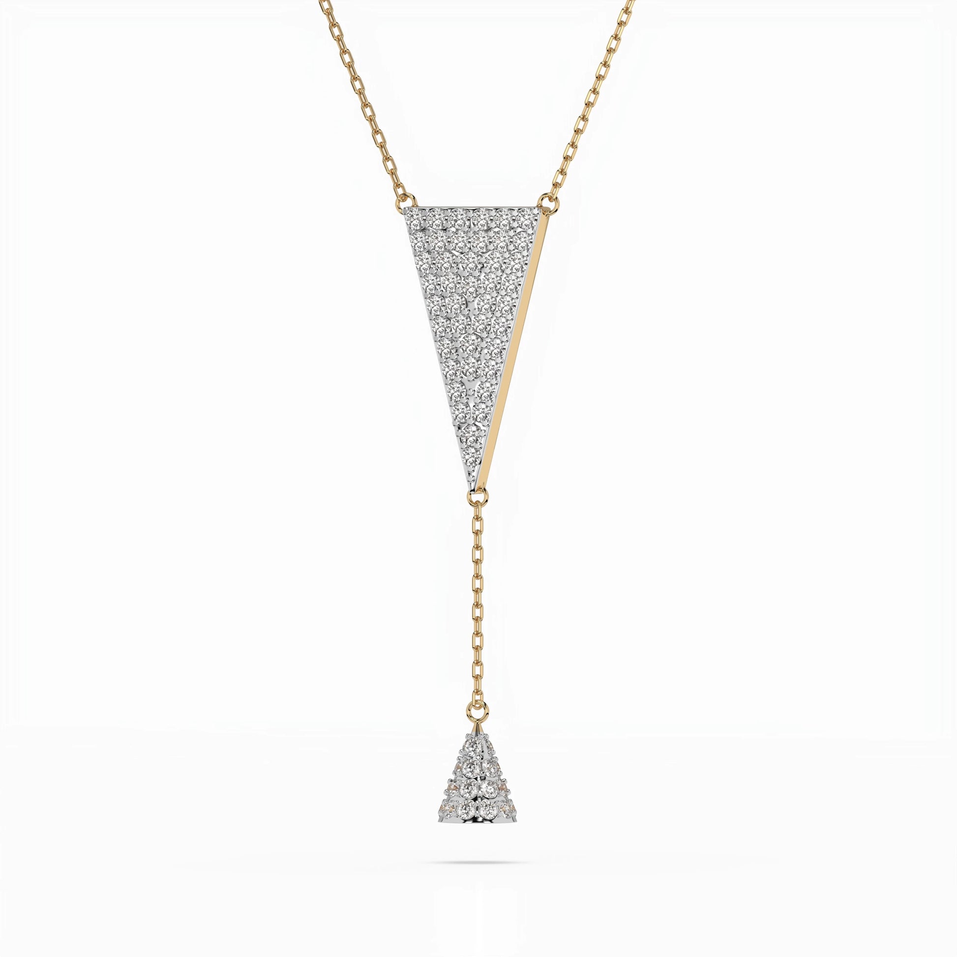 Minimalism Necklace (Round), 0.41 ct — 104-10018/2