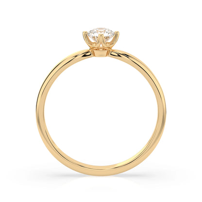Solitaire Ring (Round), 0.25 ct — 101-10041(4.0)