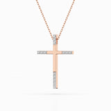 Minimalism Necklace (Round), 0.08 ct — 104-10016