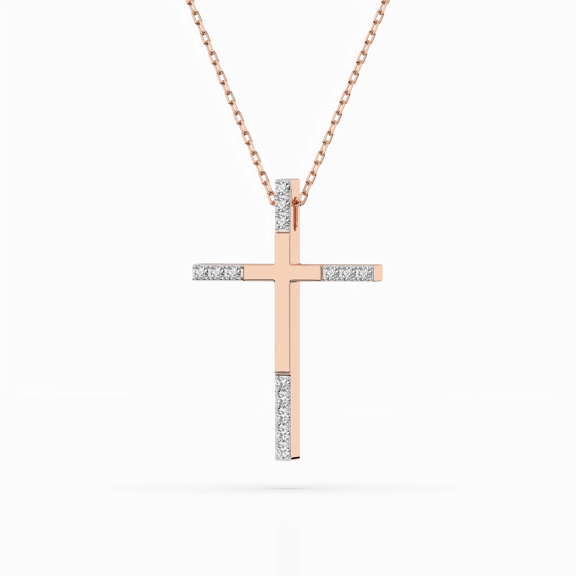 Minimalism Necklace (Round), 0.08 ct — 104-10016