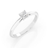 Solitaire Ring (Princess), 0.3 ct — 101-10190(0.30)PR