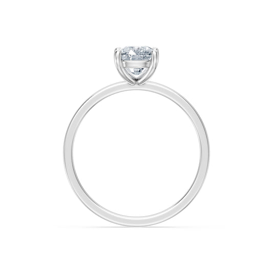 Cushion Lab Grown Diamond Solitaire Engagement Ring 1.5ct by Qutahia Jewellery