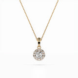 Diamond Eternity Necklace Round 0.2ct by Qutahia Jewellery