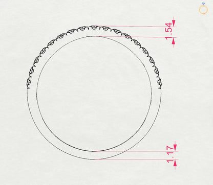 Eternity Ring (Round), 0.26 ct — 101-10111