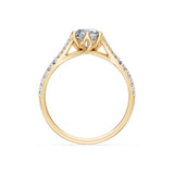 Cushion Lab Grown Diamond Micro Pave Eternity Ring 1.5ct by Qutahia Jewellery
