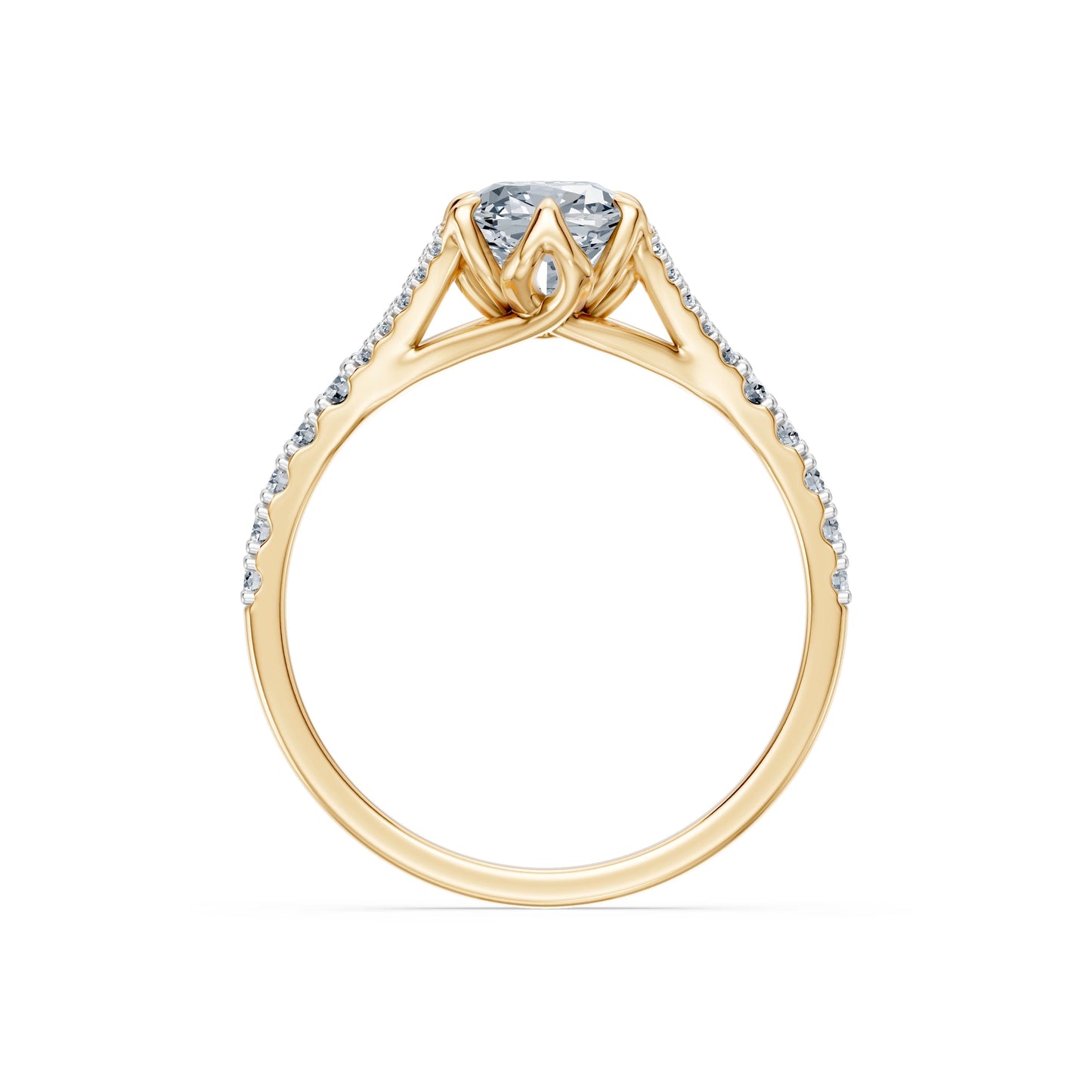 Cushion Lab Grown Diamond Micro Pave Eternity Ring 1.5ct by Qutahia Jewellery