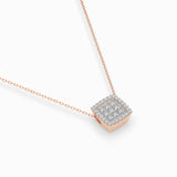 Illusion Necklace (Round), 0.12 ct — 104-10035