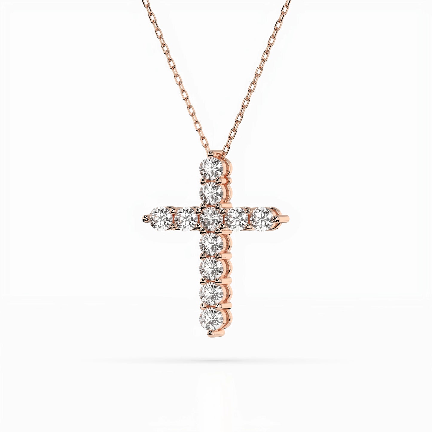 Minimalism Necklace (Round), 1.1 ct — 104-10039(3.0)