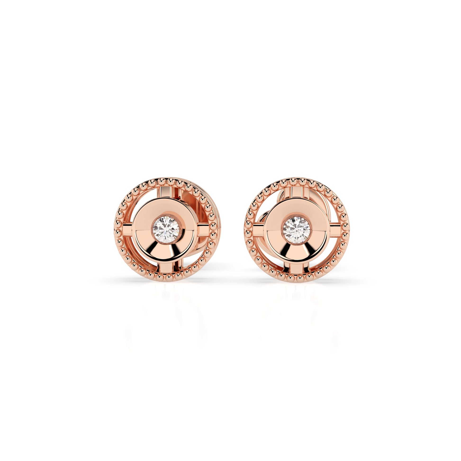 Minimalism Earring (Round), 0.04 ct — 102-10052