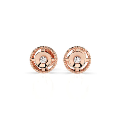 Minimalism Earring (Round), 0.04 ct — 102-10052