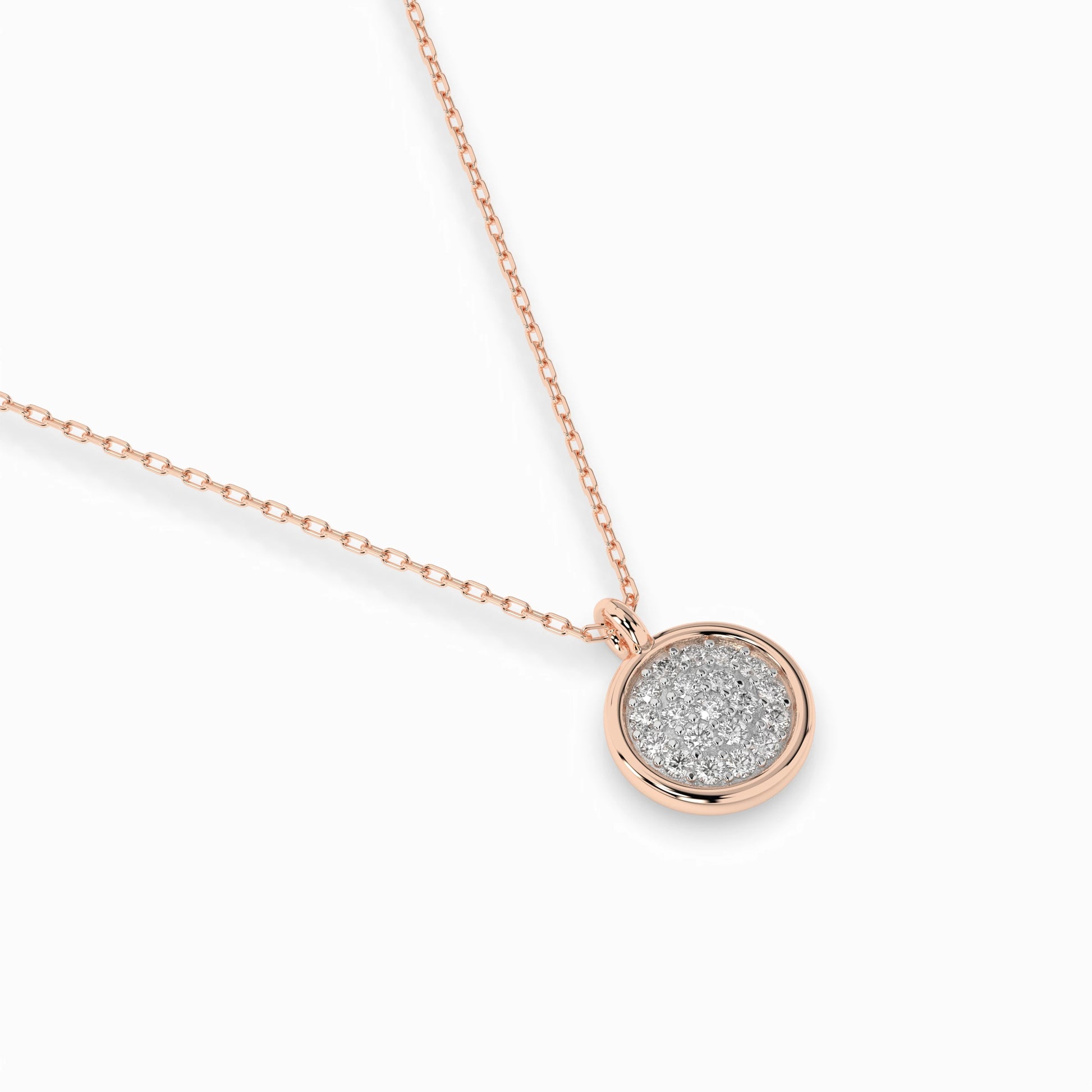 Illusion Necklace (Round), 0.12 ct — 104-10022