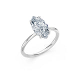 Marquise Lab Grown Diamond Micro Pave Engagement Ring 2.0ct by Qutahia Jewellery