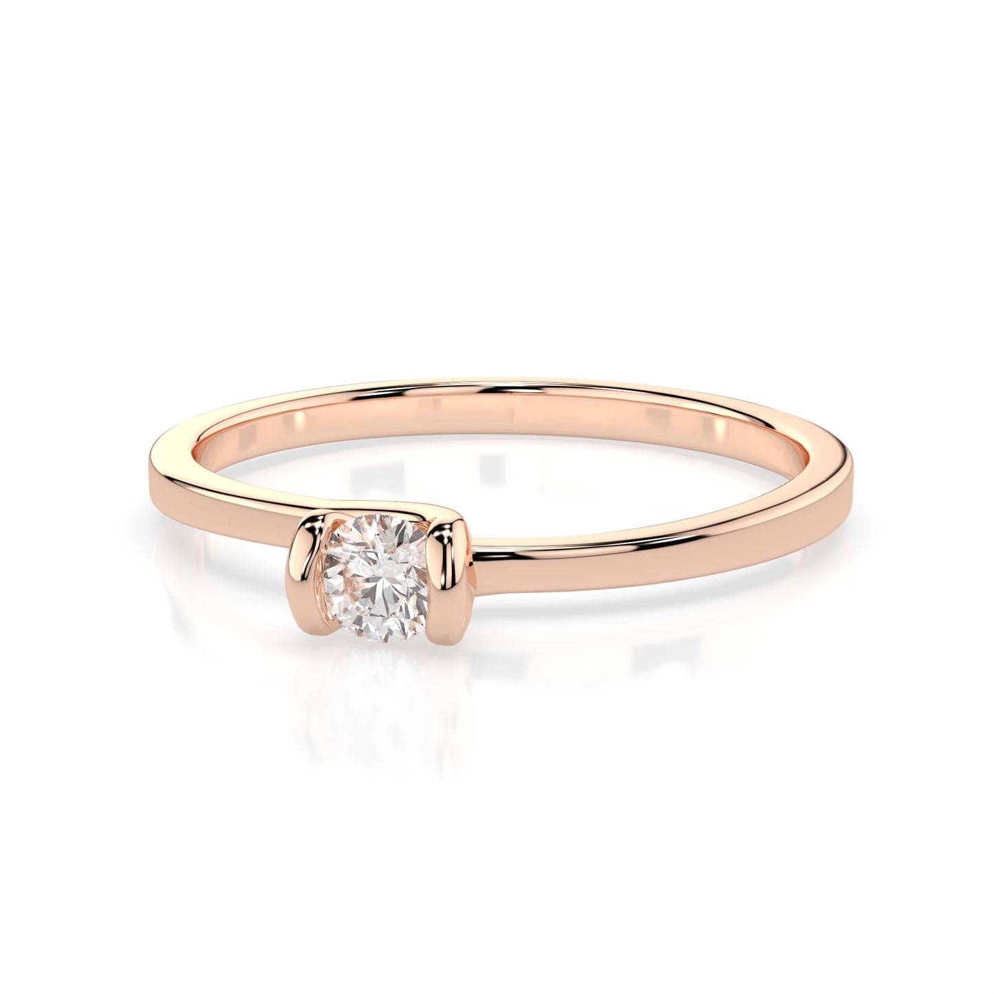 Solitaire Ring (Round), 0.06 ct — 101-10016(2.5)