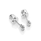 Diamond Stud Earrings Round 0.12ct by Qutahia Jewellery