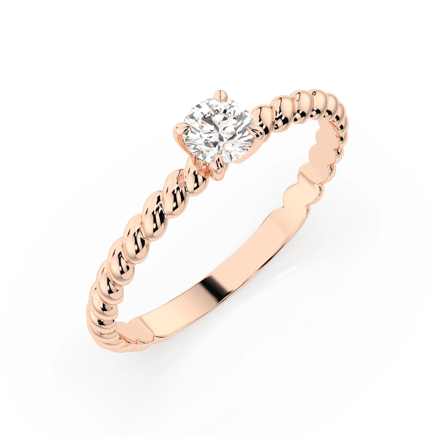 Solitaire Ring (Round), 0.3 ct — 101-10038(4.2)