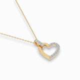 Delicate Diamond Necklace Round 0.18ct by Qutahia Jewellery