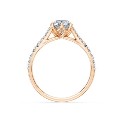 Oval Lab Grown Diamond Micro Pave Eternity Ring 1.5ct by Qutahia Jewellery