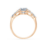 Oval Lab Grown Diamond Side Stone Eternity Ring 2.0ct by Qutahia Jewellery