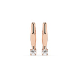 Solitaire English Lock Earring (Round), 0.12 ct β 102-10035(2.5)