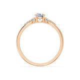Solitaire Eternity Diamond Ring Round Brilliant 0.35ct by Qutahia Jewellery