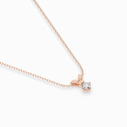 Solitaire Necklace (Round), 0.1 ct — 104-10037(3.0)