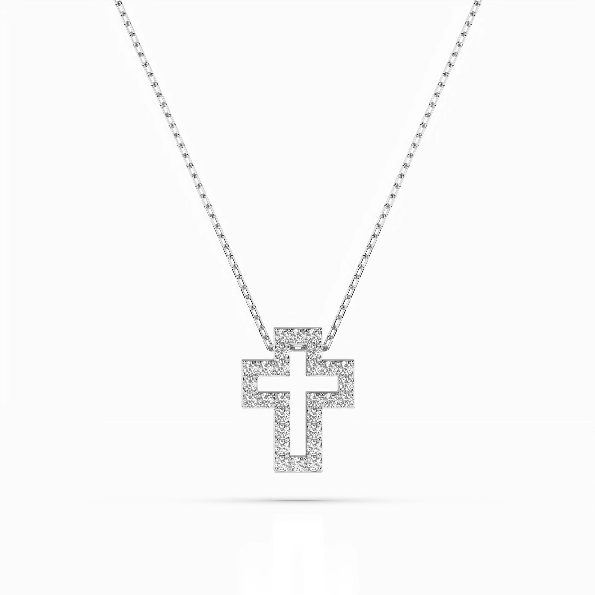 Minimalism Necklace (Round), 0.17 ct — 104-10030
