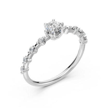 Solitaire Eternity Ring (Round), 0.4 ct — 101-10144(4.7)