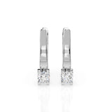Small Diamond Earrings Round 0.2ct by Qutahia Jewellery