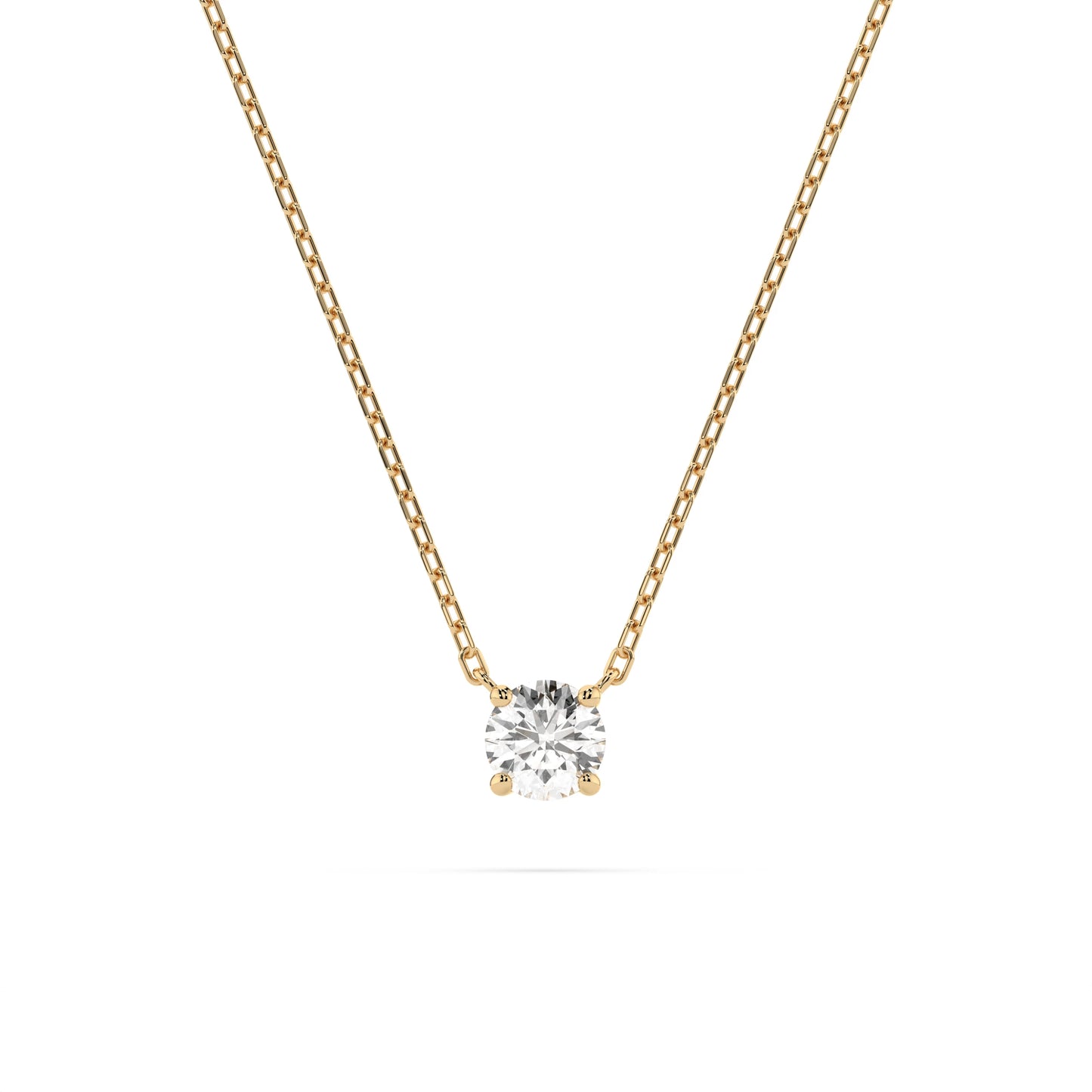Solitaire Necklace (Round), 0.2 ct — 104-10040(3.7)