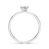 Solitaire Diamond Ring Round 0.2ct by Qutahia Jewellery