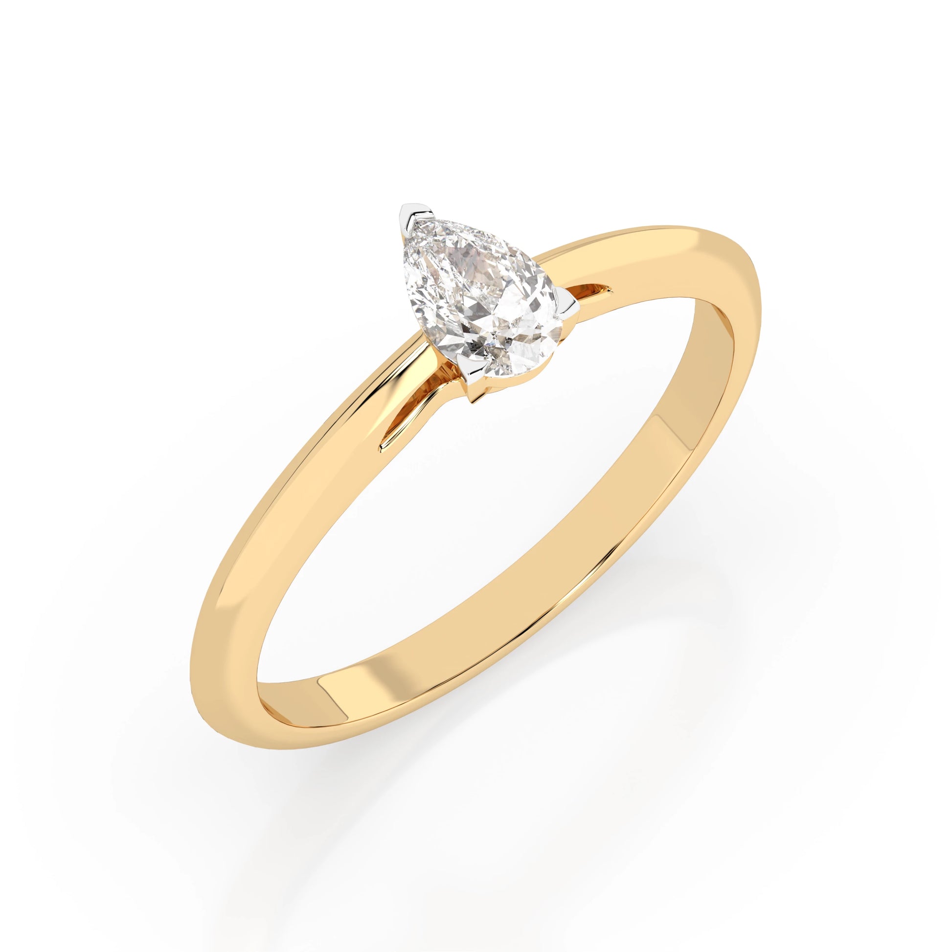Solitaire Ring (Pear), 0.3 ct — 101-10190(0.30)PAR