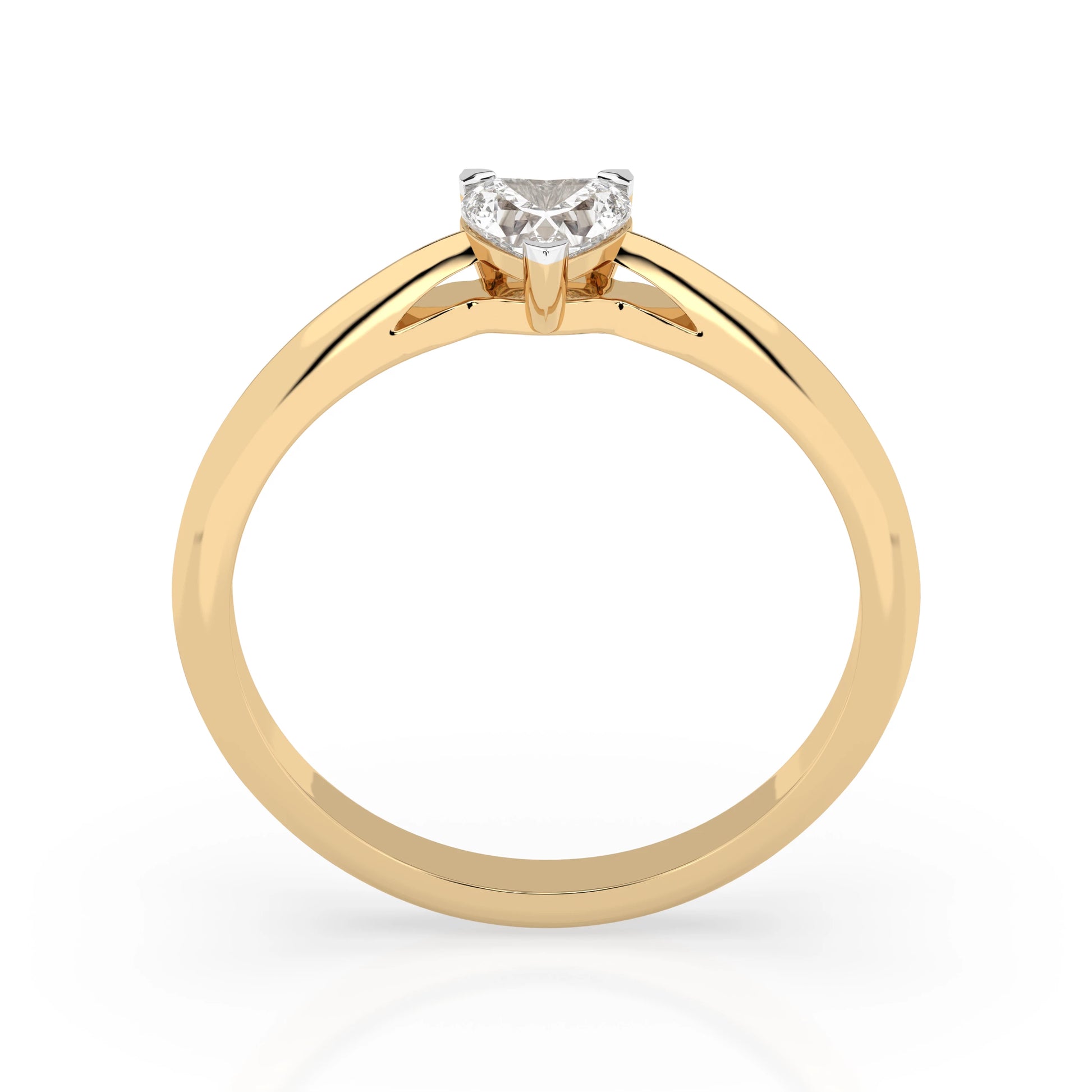 Solitaire Ring (Heart), 0.3 ct — 101-10190(0.30)HRT