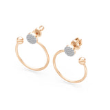 Small Diamond Earrings Round Brilliant 0.23ct by Qutahia Jewellery