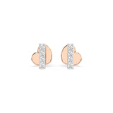Small Diamond Earrings Round 0.08ct by Qutahia Jewellery