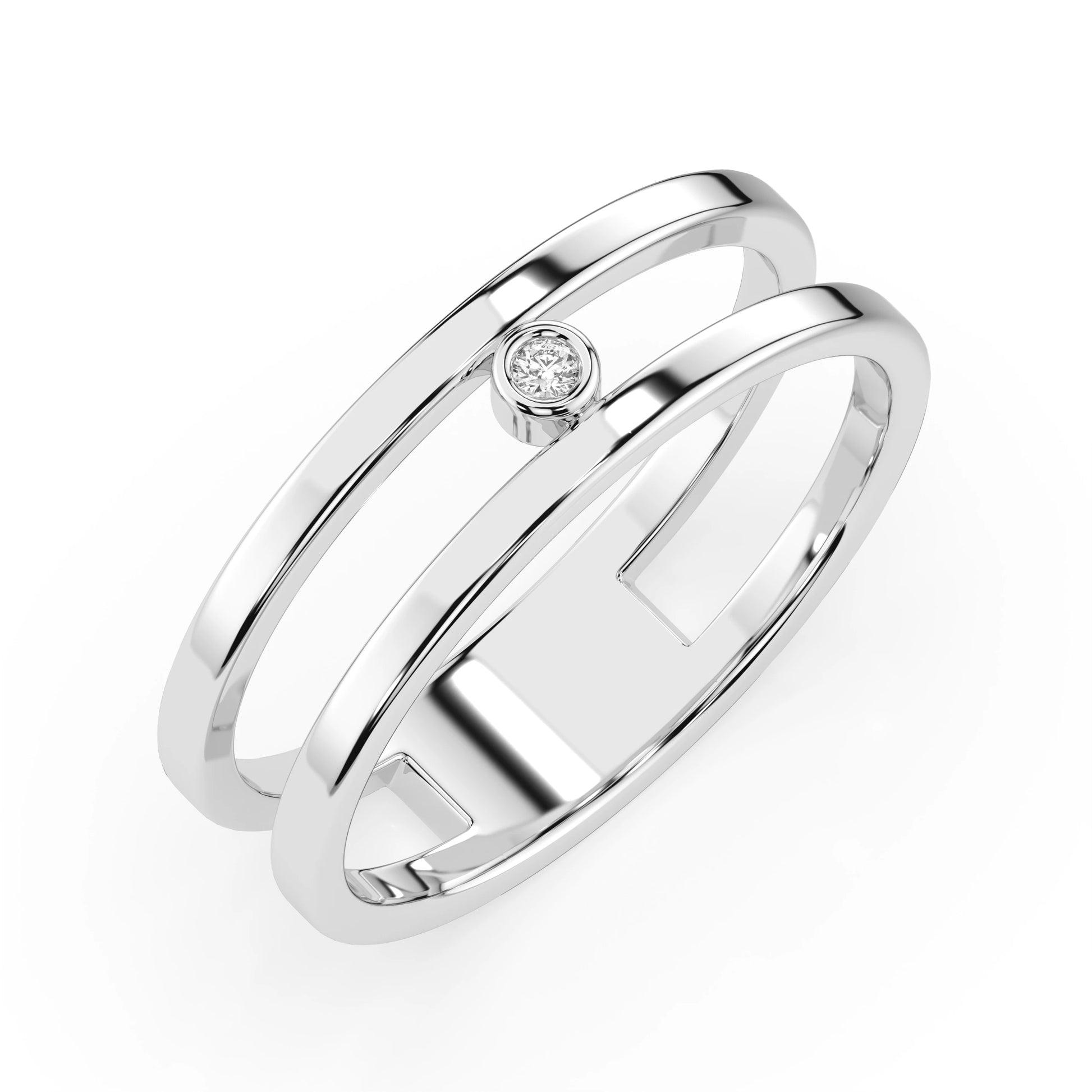Minimalism Ring (Round), 0.02 ct — 101-10064