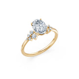 Oval Lab Grown Diamond Classic Pave Eternity Ring 1.5ct by Qutahia Jewellery
