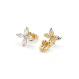 Illusion Diamond Earrings Marquise 0.8ct by Qutahia Jewellery