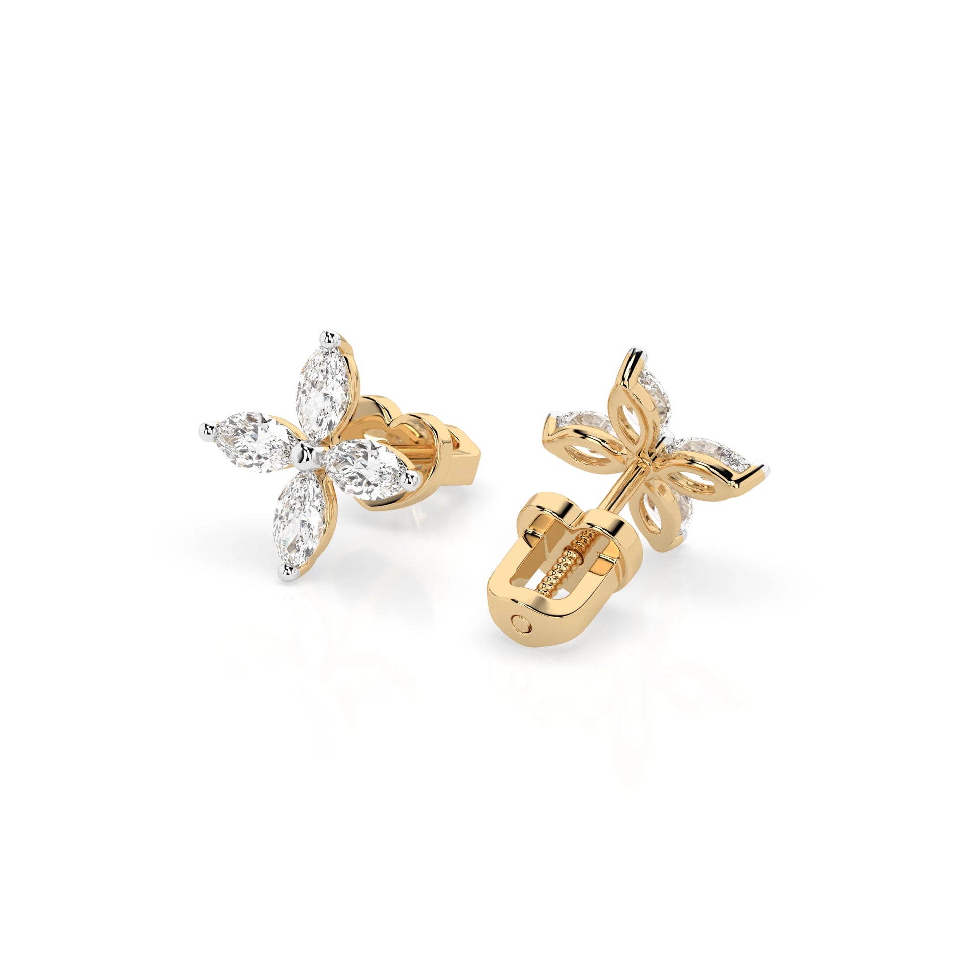 Illusion Earring (Marquise), 0.8 ct — 102-10193V1