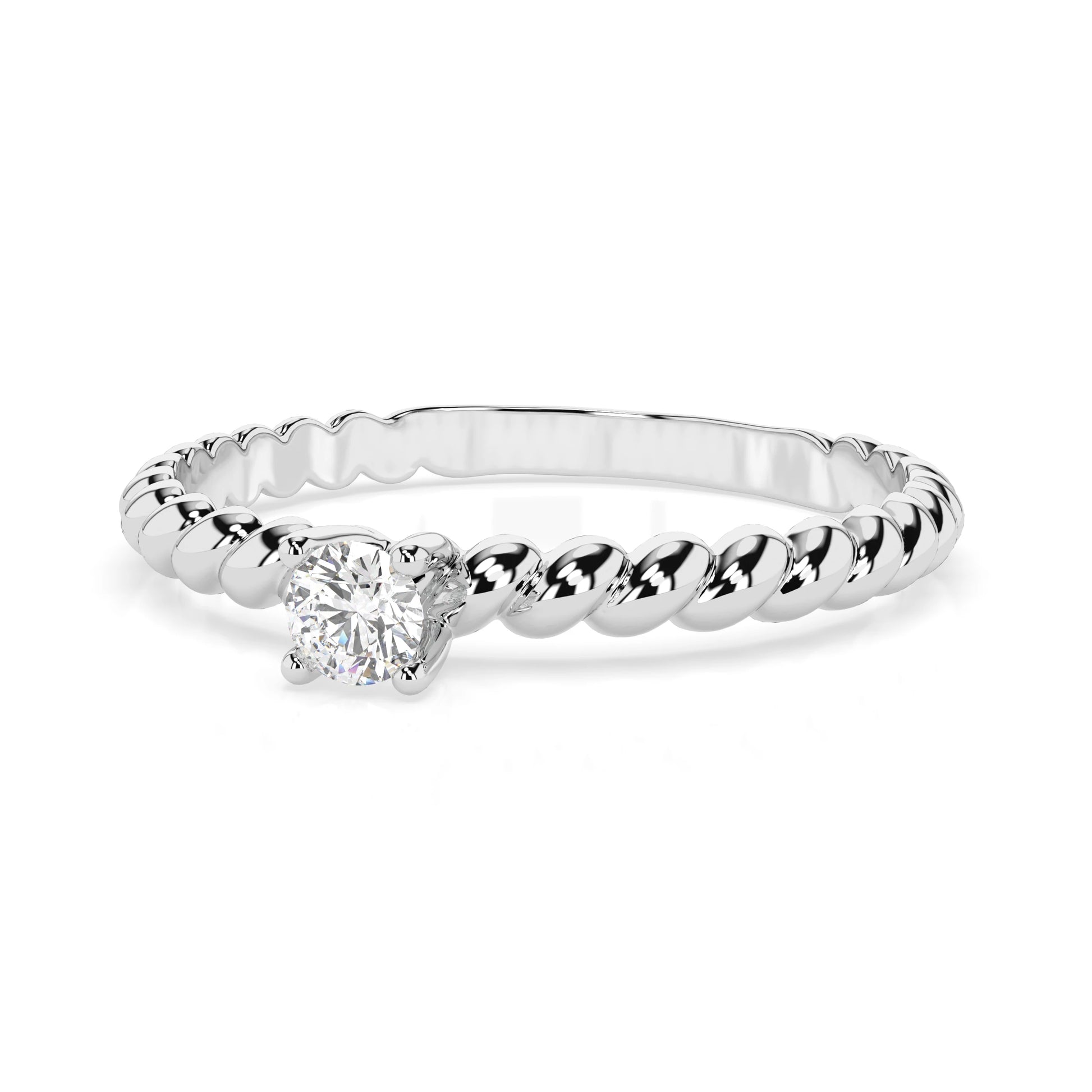 Solitaire Ring (Round), 0.06 ct — 101-10038(2.5)