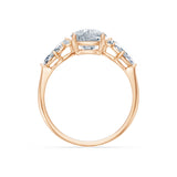 Cushion Lab Grown Diamond Side Stone Eternity Ring 2.0ct by Qutahia Jewellery