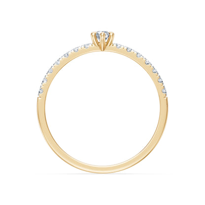 Solitaire Eternity Ring, 0.09 ct — 101-10126/3(2.8)