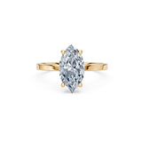Marquise Lab Grown Diamond Solitaire Engagement Ring 2.0ct by Qutahia Jewellery