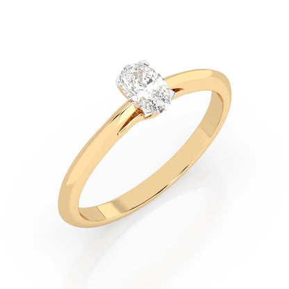 Solitaire Ring (Oval), 0.3 ct — 101-10190(0.30)OV