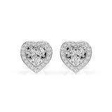 Illusion Diamond Earrings Round 0.17ct by Qutahia Jewellery