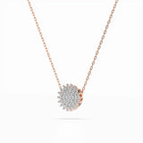 Illusion Diamond Necklace Round 0.15ct by Qutahia Jewellery