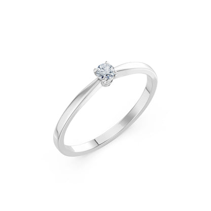 Solitaire Ring, 0.1 ct — 101-10116(3.0)